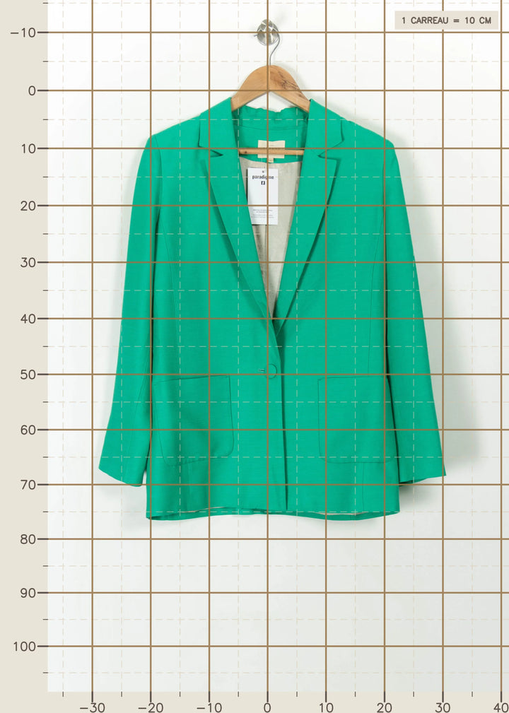 Blazer Vert - Taille S/36 de la marque Sézane | PARAD113770 - Vendu par Paradigme - Image 4