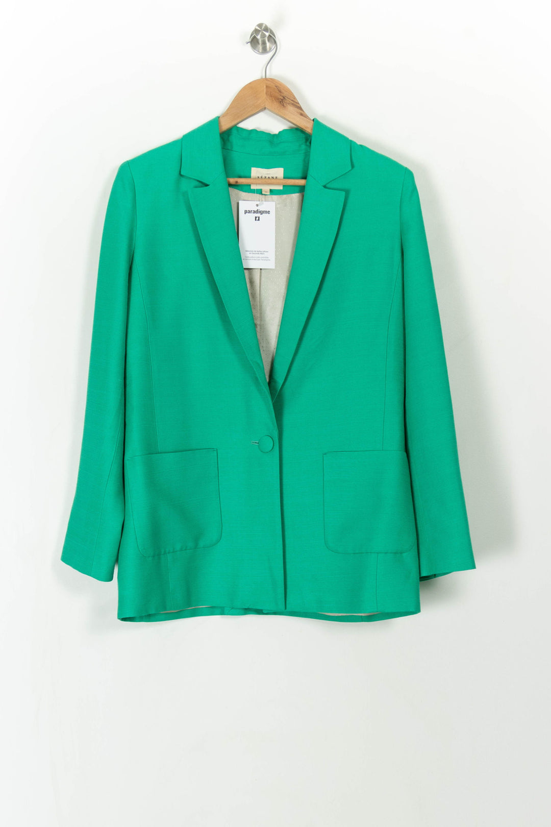 Blazer Vert - Taille S/36 de la marque Sézane | PARAD113770 - Vendu par Paradigme - Image 2