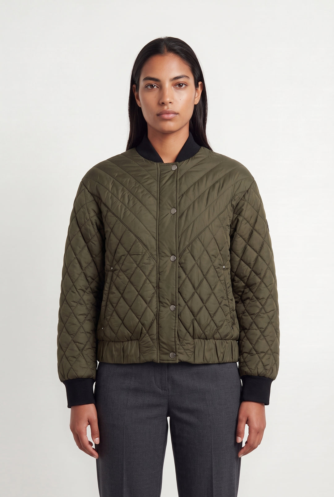 Blouson Matelassé Vert - Taille L/40 de la marque IKKS | PARAD113771 - Vendu par Paradigme - Image 1