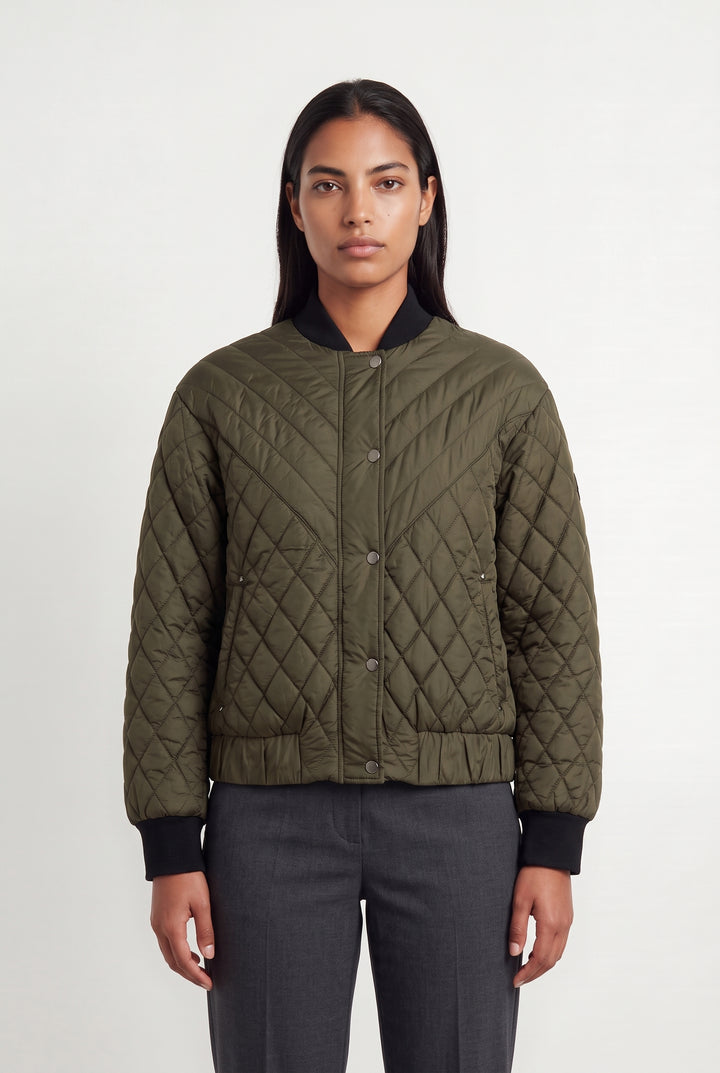 Blouson Matelassé Vert - Taille L/40 de la marque IKKS | PARAD113771 - Vendu par Paradigme - Image 1
