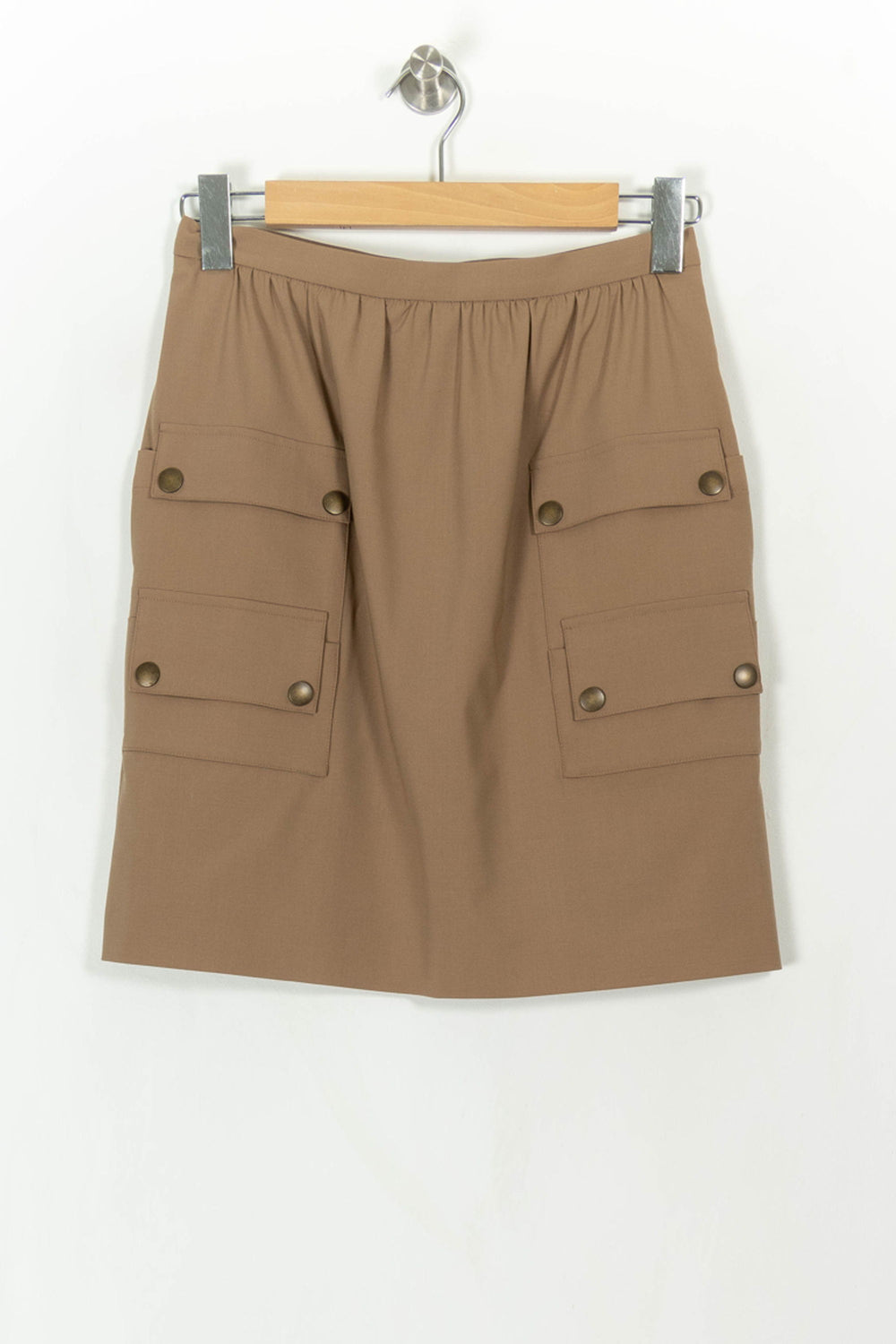 Jupe Cargo Marron - Taille S/36 de la marque Max Mara | PARAD113777 - Vendu par Paradigme - Image 2