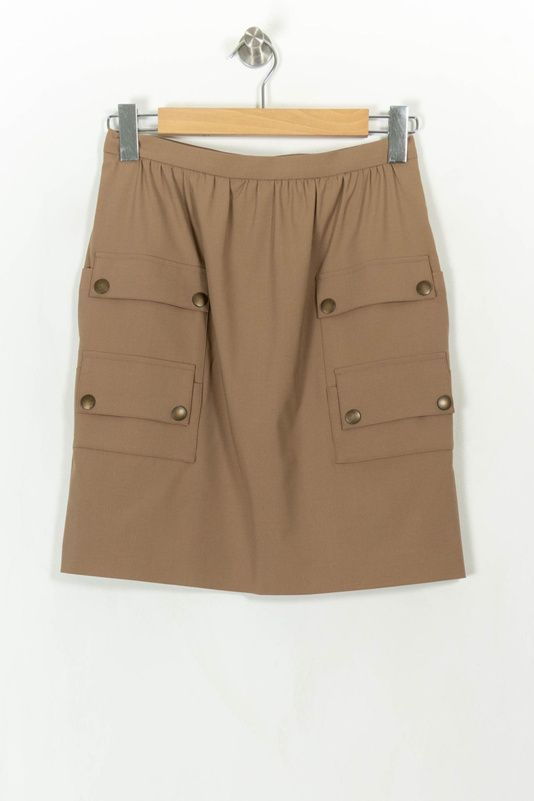 Jupe Cargo Marron - Taille S/36 de la marque Max Mara | PARAD113777 - Vendu par Paradigme - Image 2