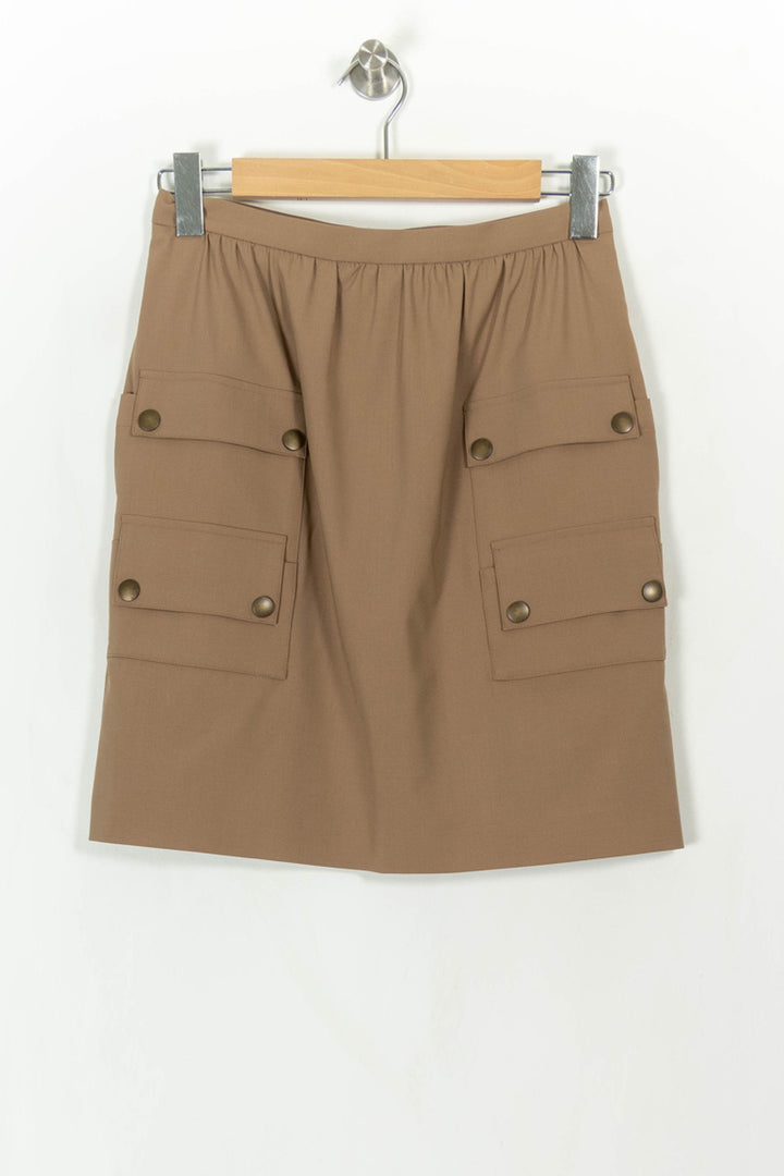 Jupe Cargo Marron - Taille S/36 de la marque Max Mara | PARAD113777 - Vendu par Paradigme - Image 2