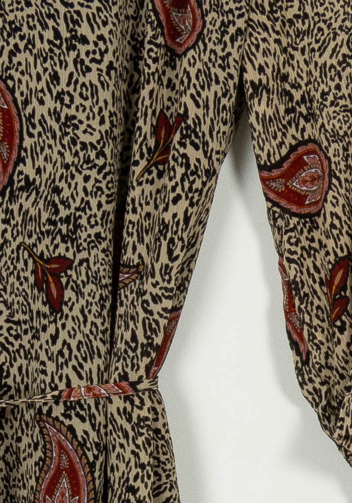 Robe Courte Beige et Rouge - Taille S/36 de la marque IKKS | PARAD113780 - Vendu par Paradigme - Image 3