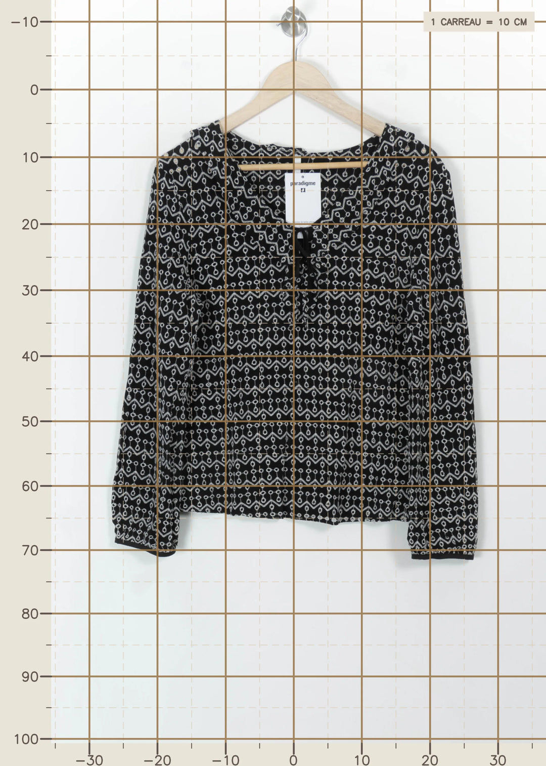 Blouse Noire et Blanche - Taille M/38 de la marque I.Code | PARAD113782 - Vendu par Paradigme - Image 4