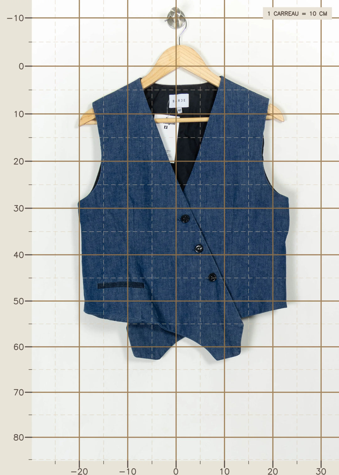 Gilet Bleu - Taille XL/42 de la marque Barje | PARAD113784 - Vendu par Paradigme - Image 4