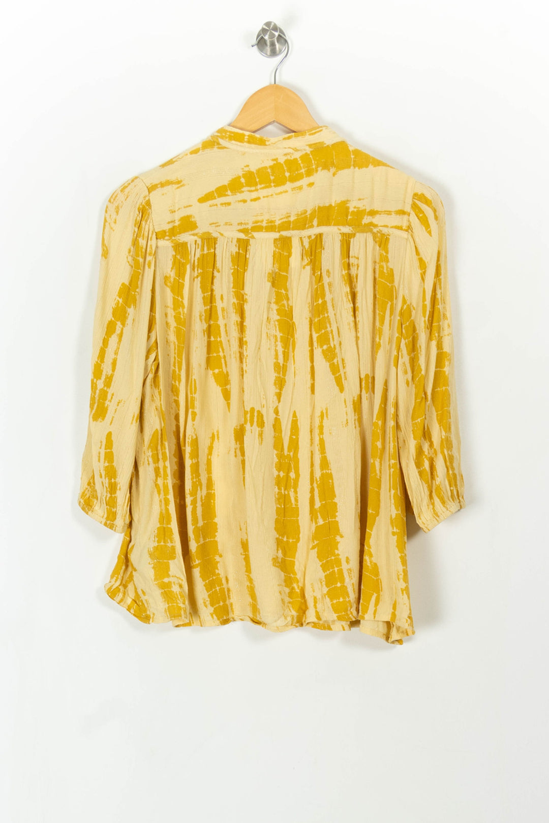 Blouse Jaune et Beige - Taille M/38 de la marque ba&amp;sh | PARAD113787 - Vendu par Paradigme - Image 5