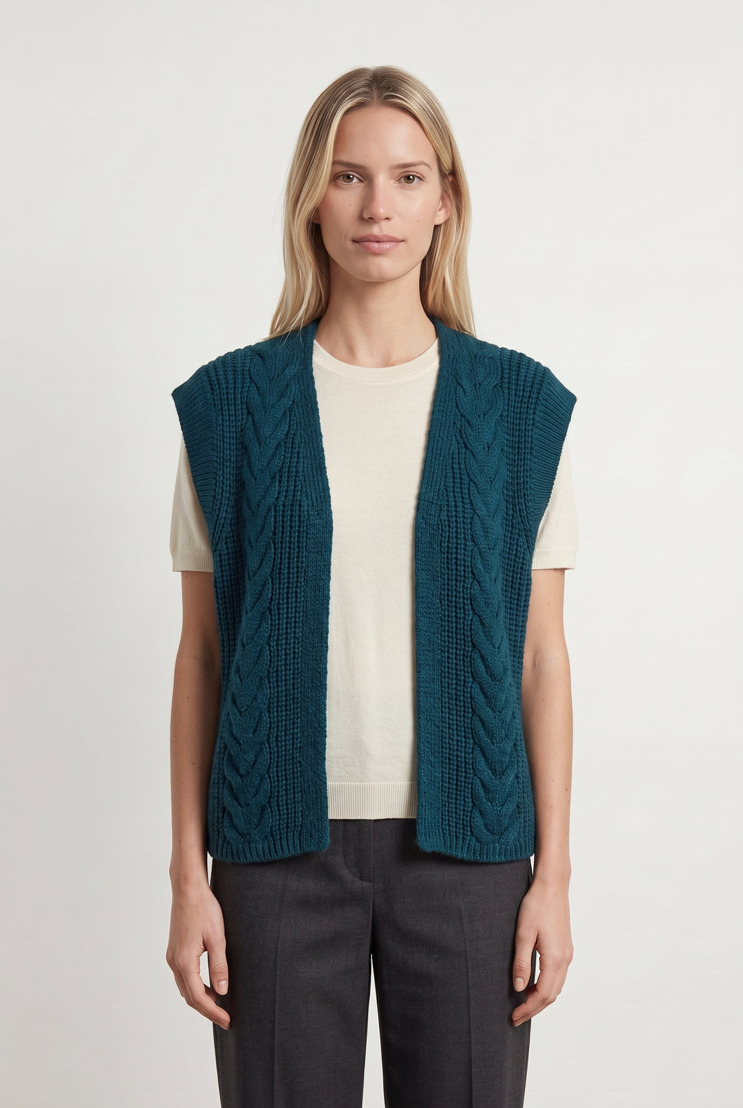 Gilet Bleu - Taille S/36 de la marque La Fée Maraboutée | PARAD113788 - Vendu par Paradigme - Image 1