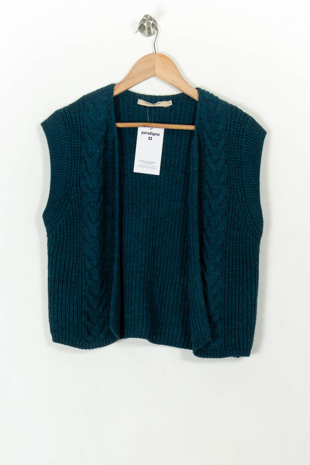 Gilet Bleu - Taille S/36 de la marque La Fée Maraboutée | PARAD113788 - Vendu par Paradigme - Image 2