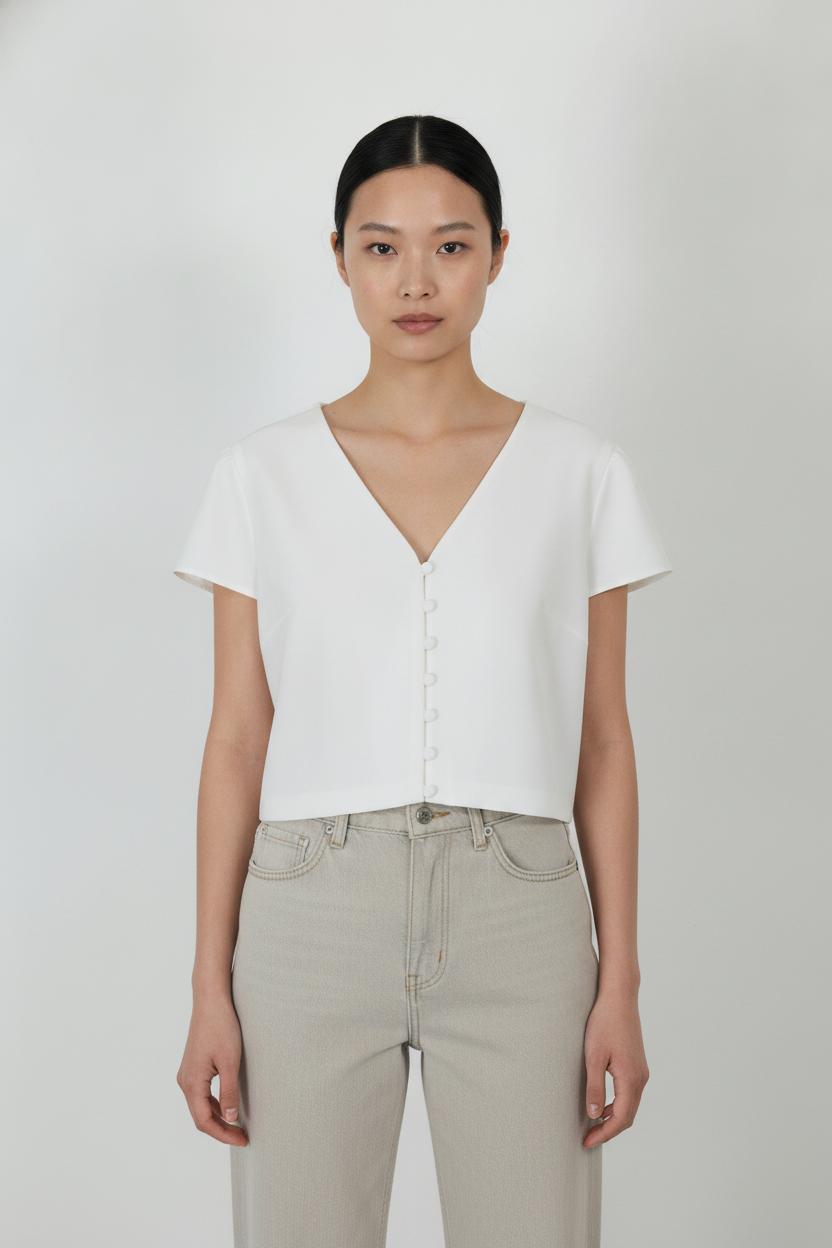 Top Blanc - Taille L/40