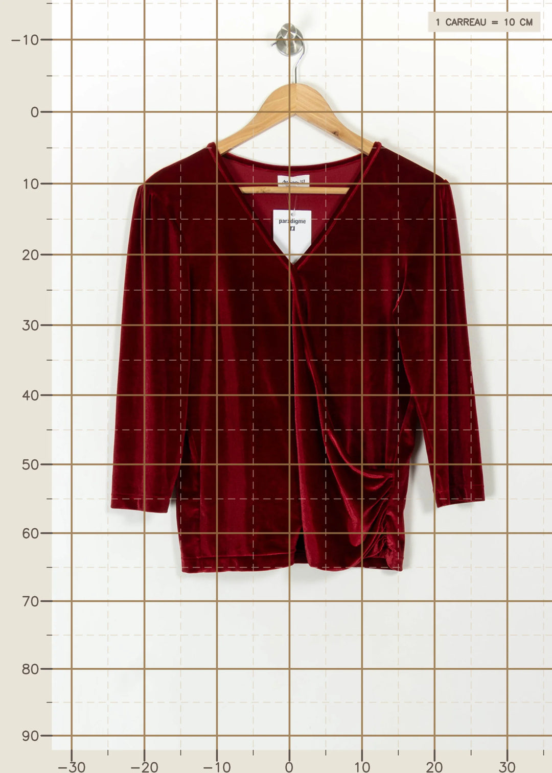 Top Rouge - Taille L/40 de la marque Maison 123 | PARAD113792 - Vendu par Paradigme - Image 4