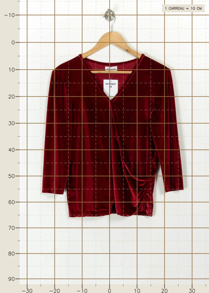 Top Rouge - Taille L/40 de la marque Maison 123 | PARAD113792 - Vendu par Paradigme - Image 4