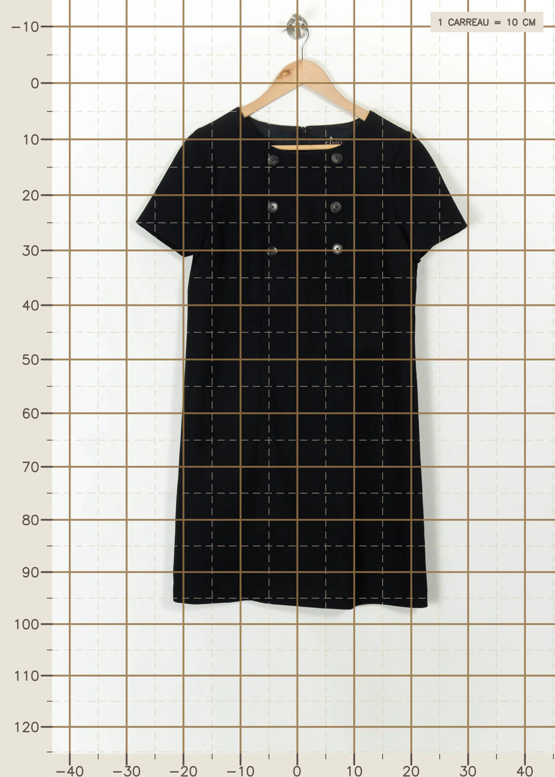 Robe Courte Bleue - Taille L/40 de la marque Caroll | PARAD113795 - Vendu par Paradigme - Image 4
