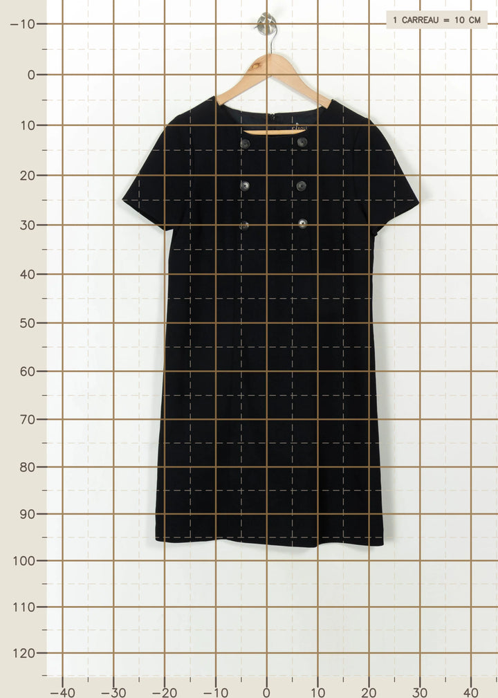 Robe Courte Bleue - Taille L/40 de la marque Caroll | PARAD113795 - Vendu par Paradigme - Image 4