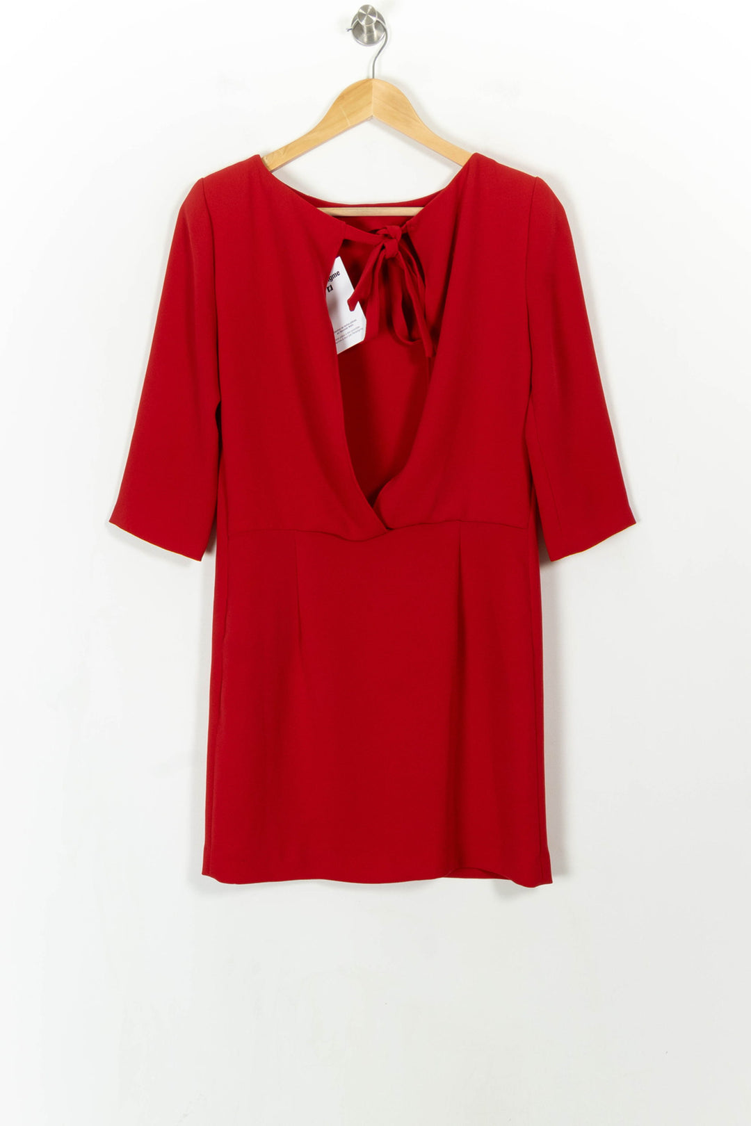 Robe Droite Rouge - Taille S/36 de la marque Claudie Pierlot | PARAD113799 - Vendu par Paradigme - Image 5