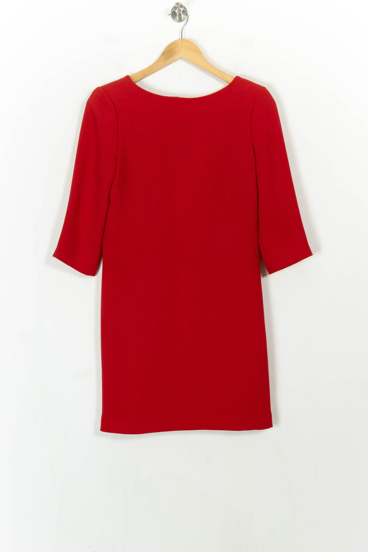 Robe Droite Rouge - Taille S/36 de la marque Claudie Pierlot | PARAD113799 - Vendu par Paradigme - Image 2