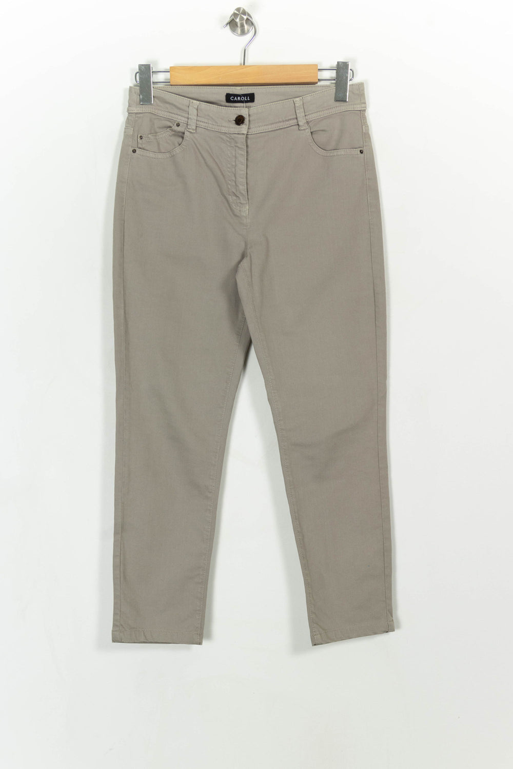 Jean Beige - Taille L/40 de la marque Caroll | PARAD113800 - Vendu par Paradigme - Image 2