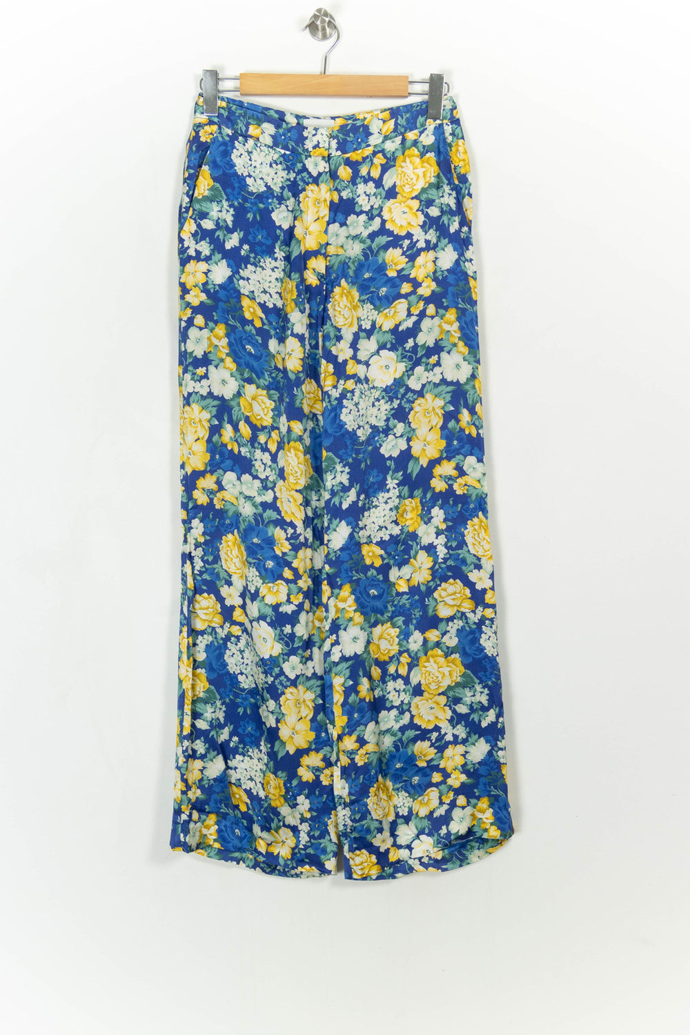 Pantalon Large Bleu et Jaune - Taille L/40 de la marque Claudie Pierlot | PARAD113801 - Vendu par Paradigme - Image 2