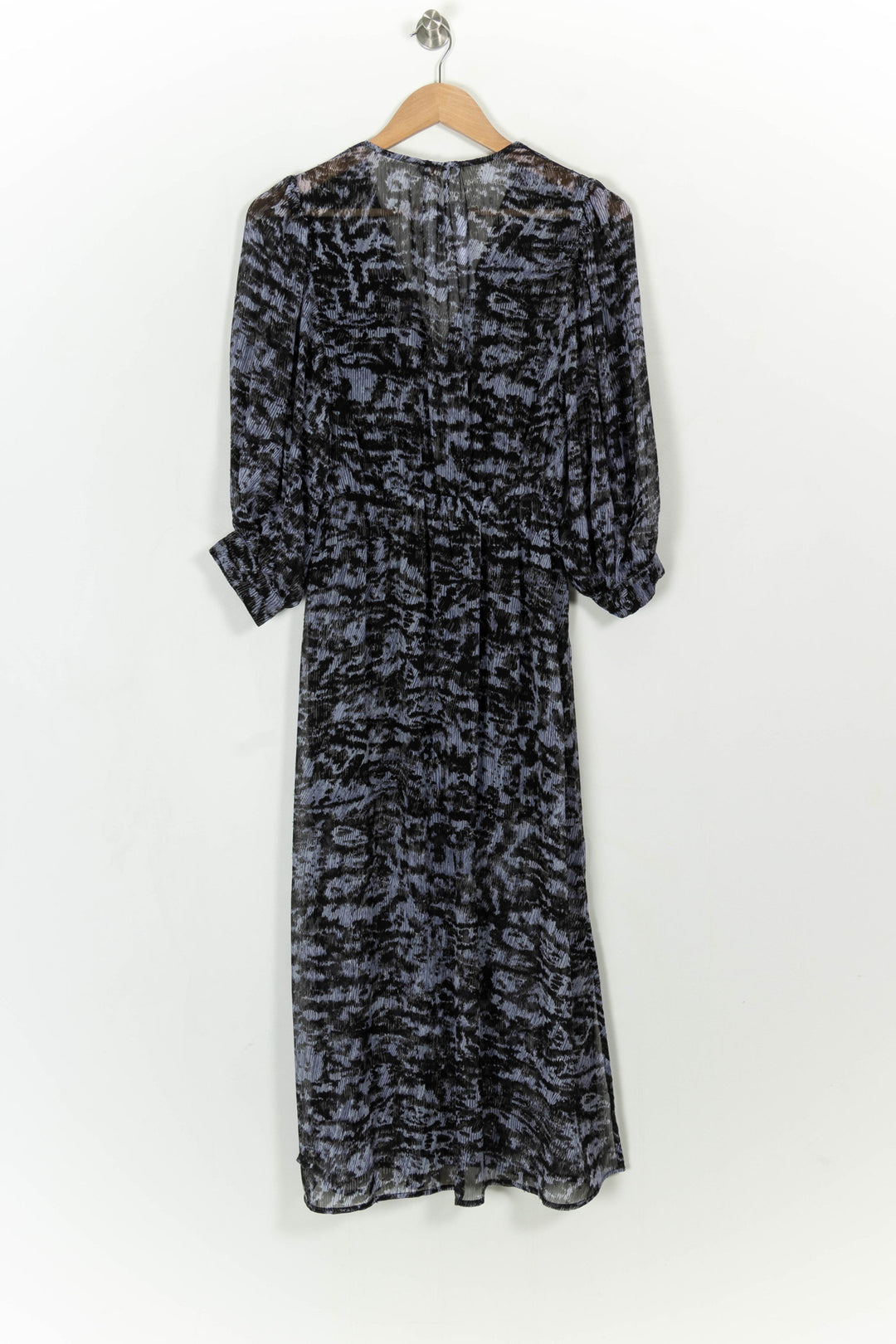 Robe Longue Violette et Noire - Taille M/38 de la marque Kookai | PARAD113803 - Vendu par Paradigme - Image 5