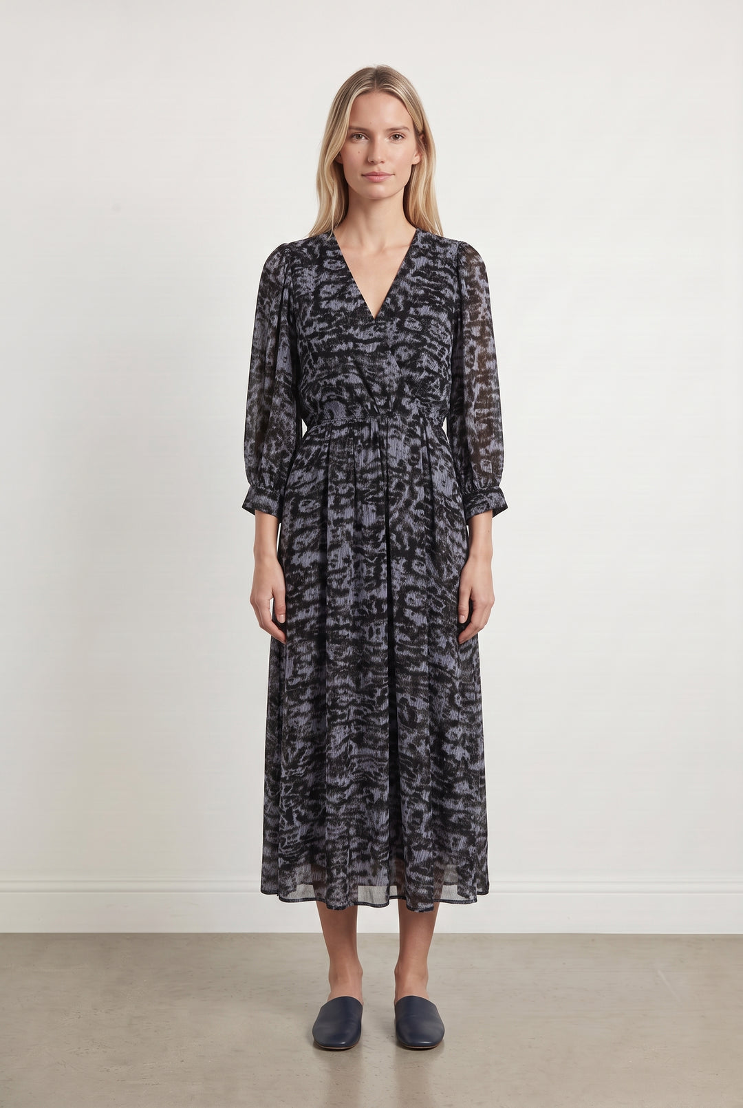 Robe Longue Violette et Noire - Taille M/38 de la marque Kookai | PARAD113803 - Vendu par Paradigme - Image 1