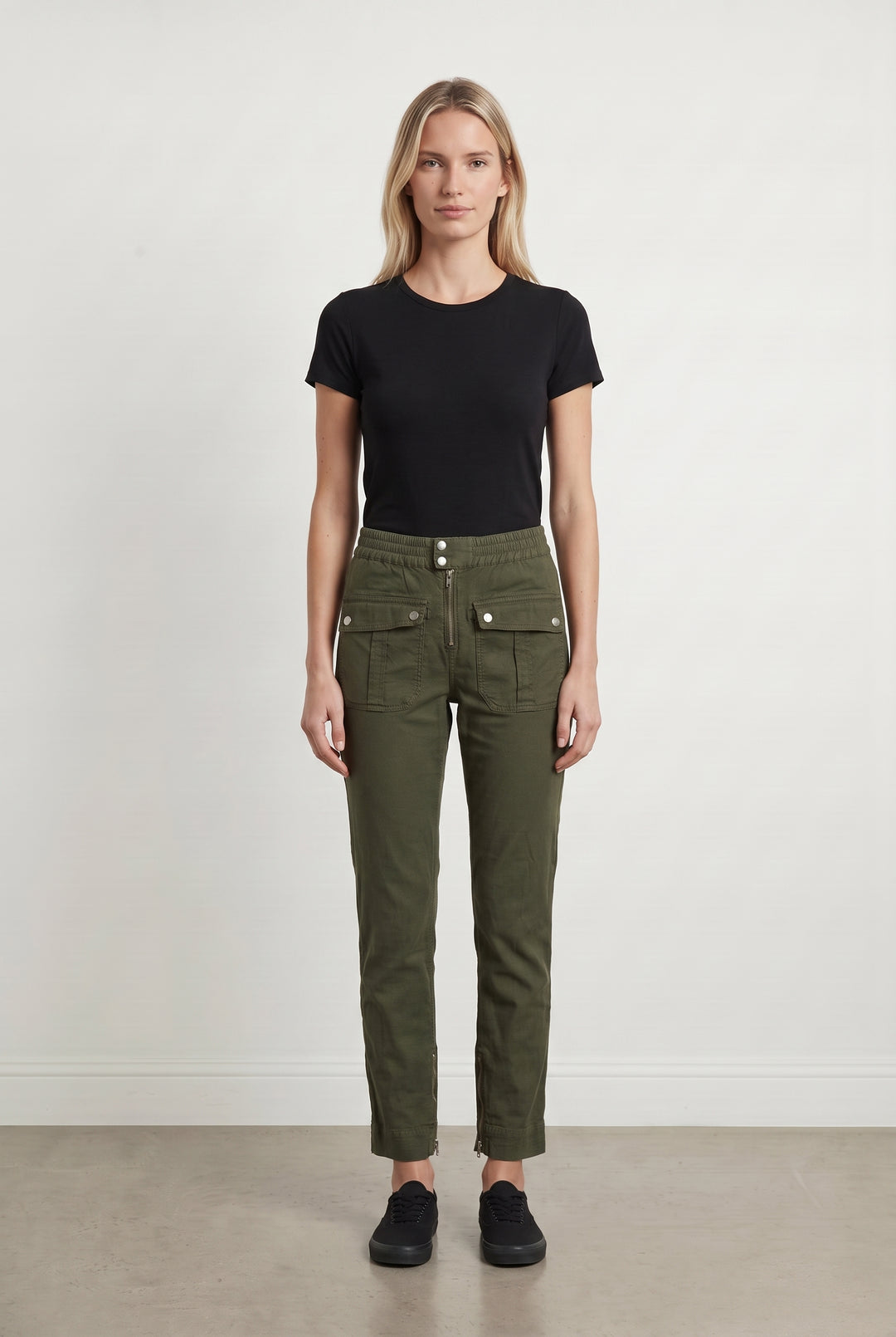 Pantalon Cargo Vert - Taille S/36 de la marque The Kooples | PARAD113805 - Vendu par Paradigme - Image 1