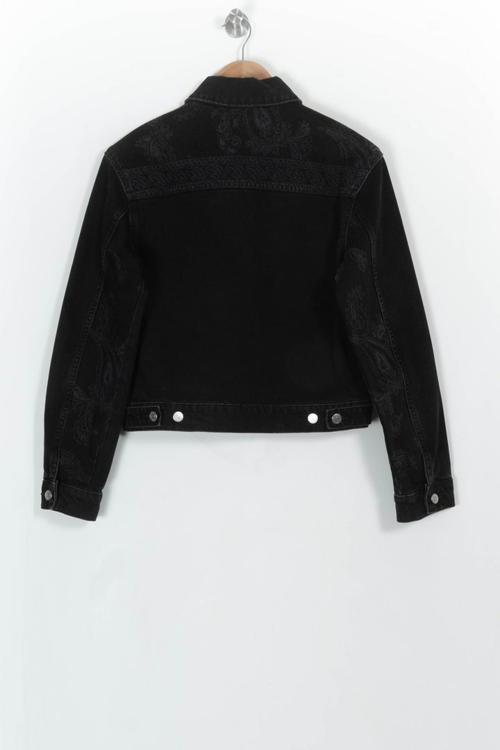Veste en Jean Noire - Taille S/36 de la marque The Kooples | PARAD113806 - Vendu par Paradigme - Image 5