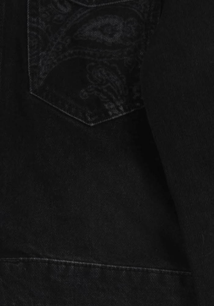 Veste en Jean Noire - Taille S/36 de la marque The Kooples | PARAD113806 - Vendu par Paradigme - Image 3