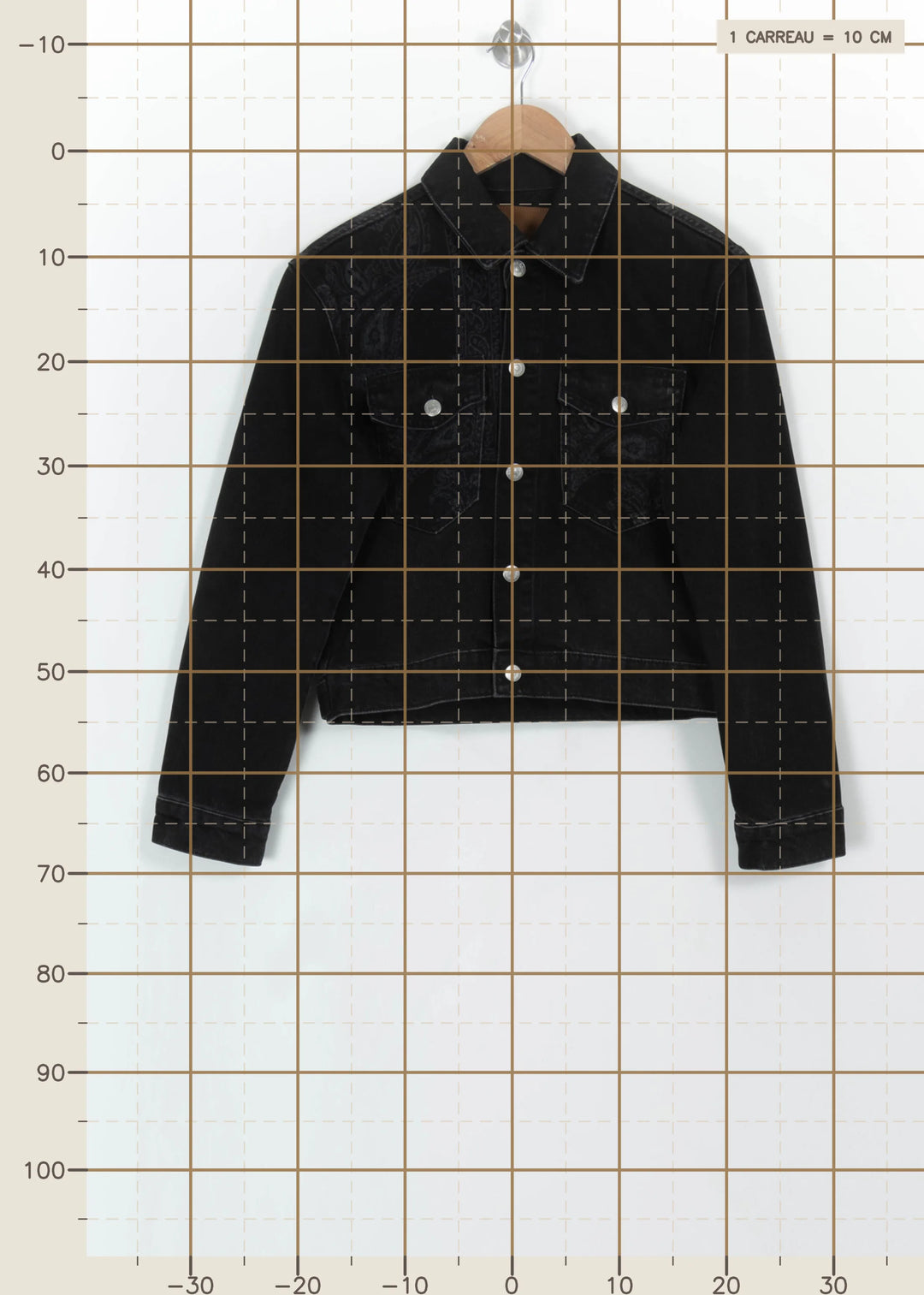 Veste en Jean Noire - Taille S/36 de la marque The Kooples | PARAD113806 - Vendu par Paradigme - Image 4