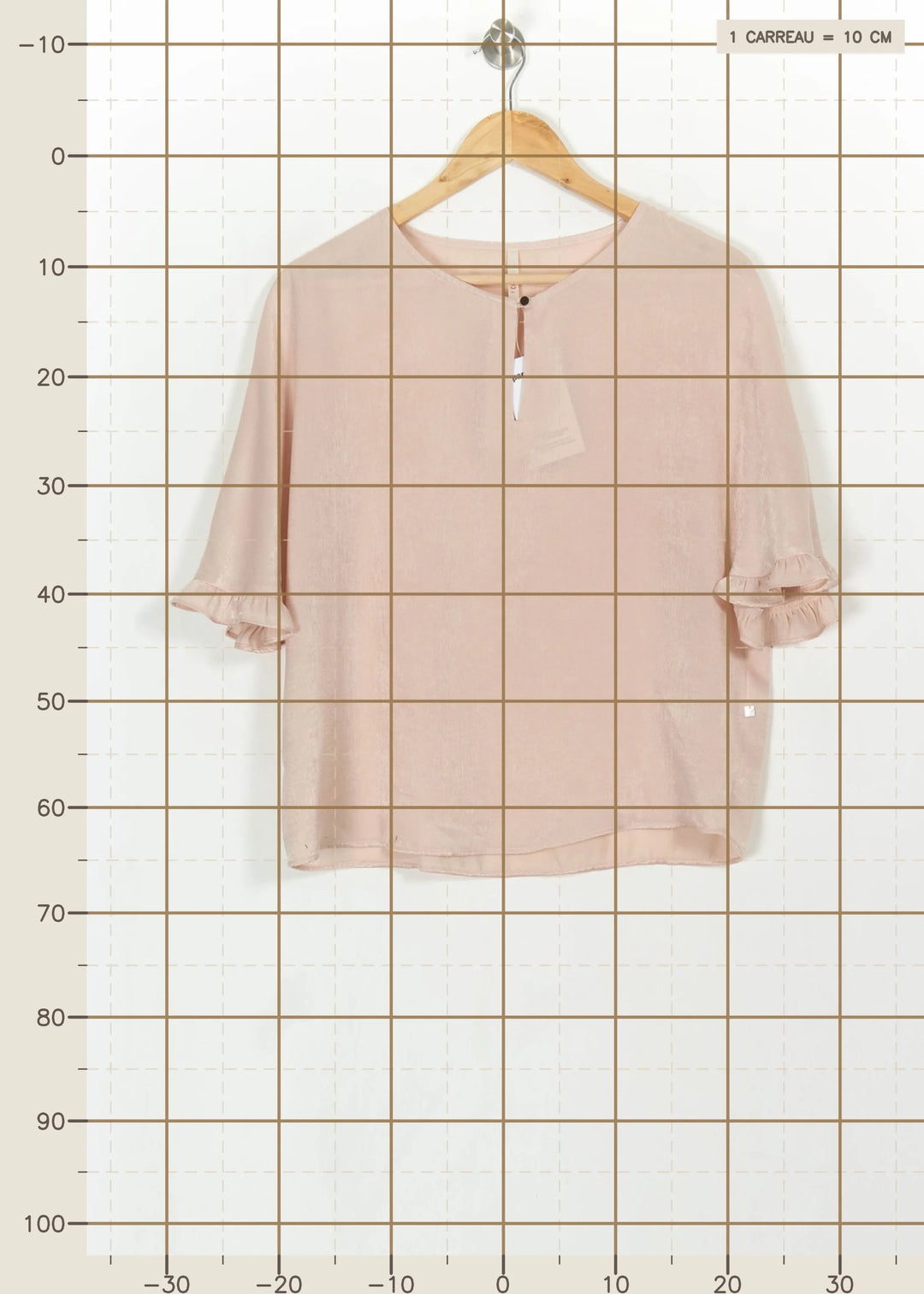 Blouse Rose - Taille L/40 de la marque I.Code | PARAD113809 - Vendu par Paradigme - Image 4