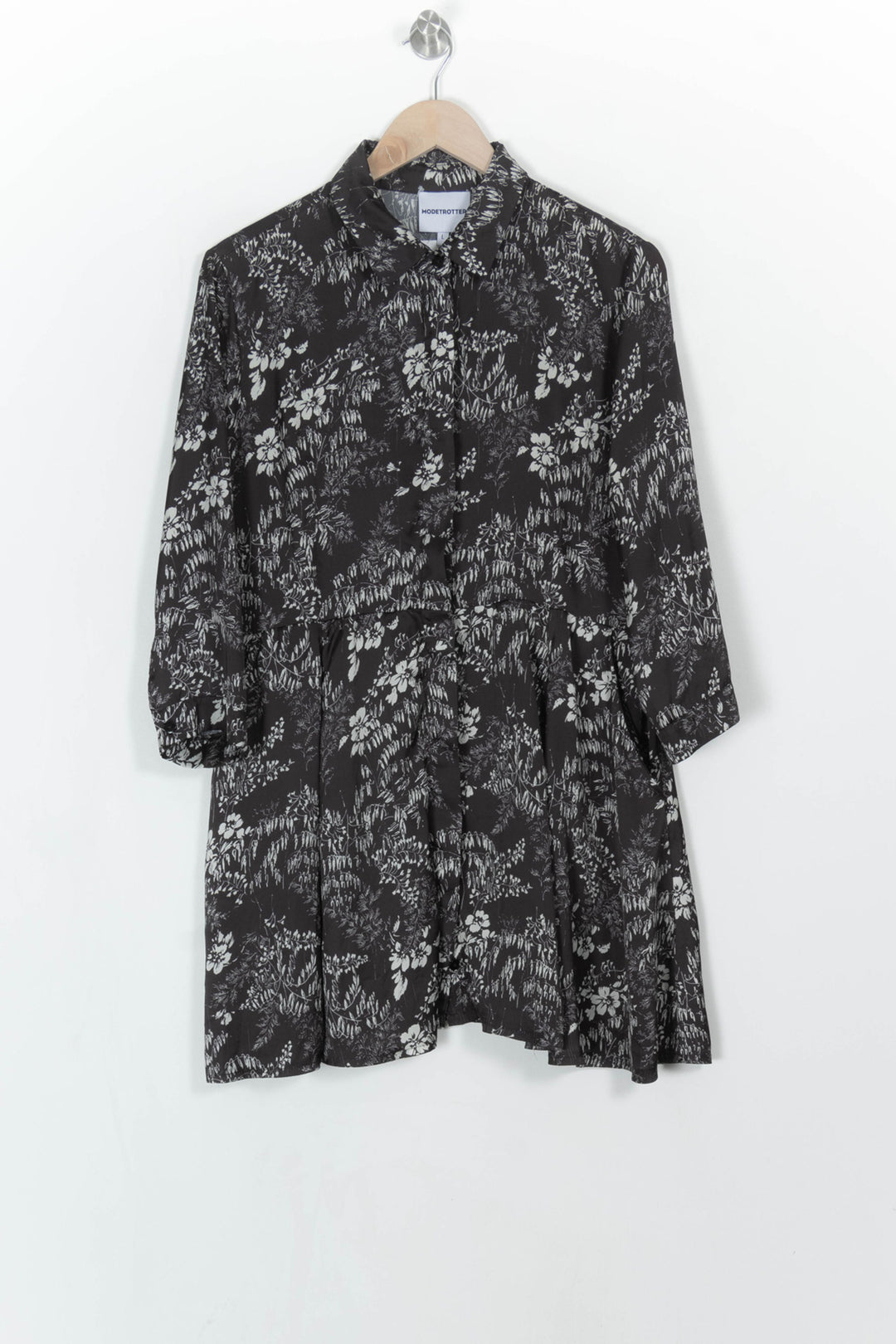 Robe Chemise Noire et Blanche - Taille L/40 de la marque Modetrotter | PARAD113811 - Vendu par Paradigme - Image 2