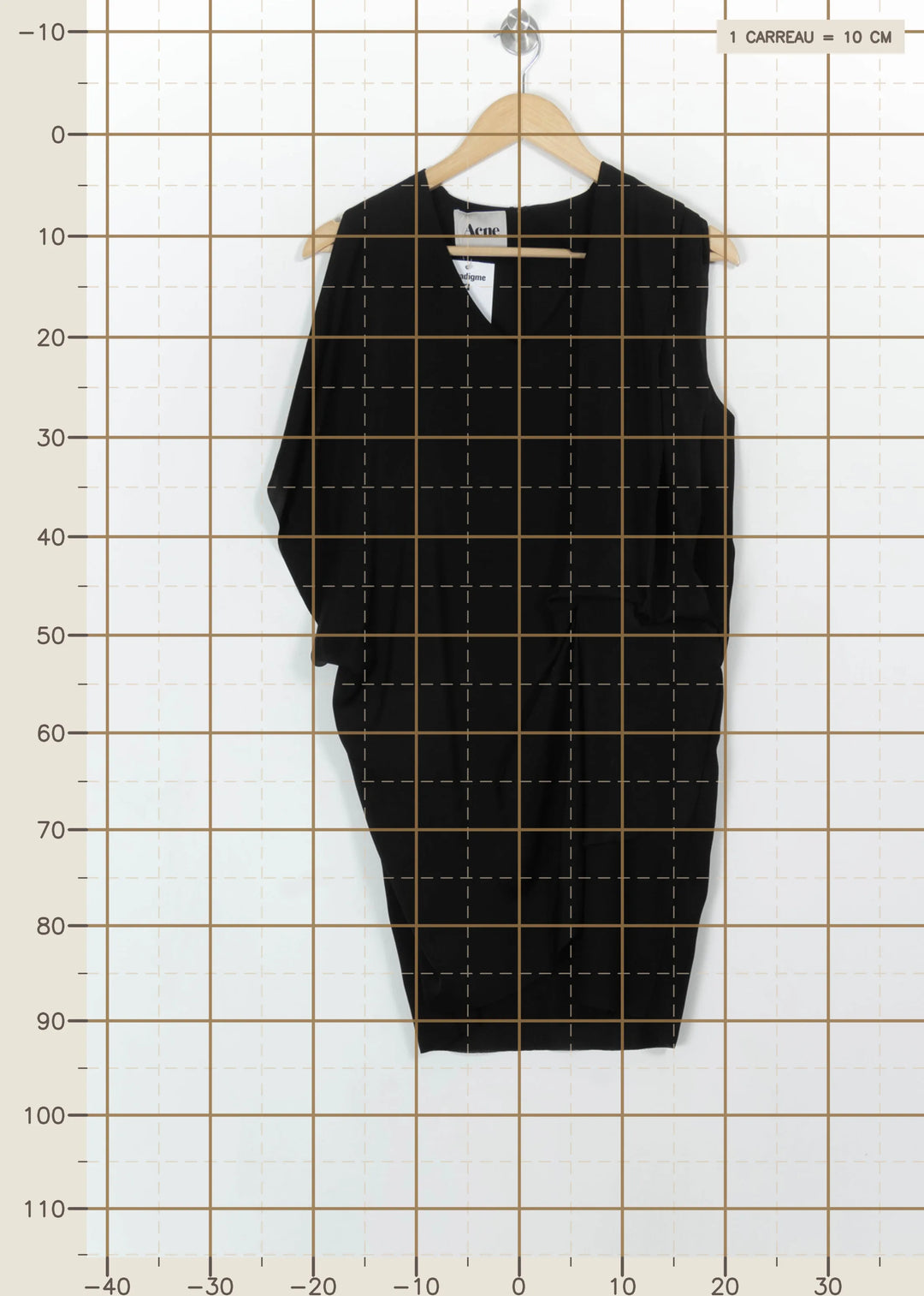 Robe Sans Manches Noire - Taille S/36 de la marque Acne Studios | PARAD113812 - Vendu par Paradigme - Image 4