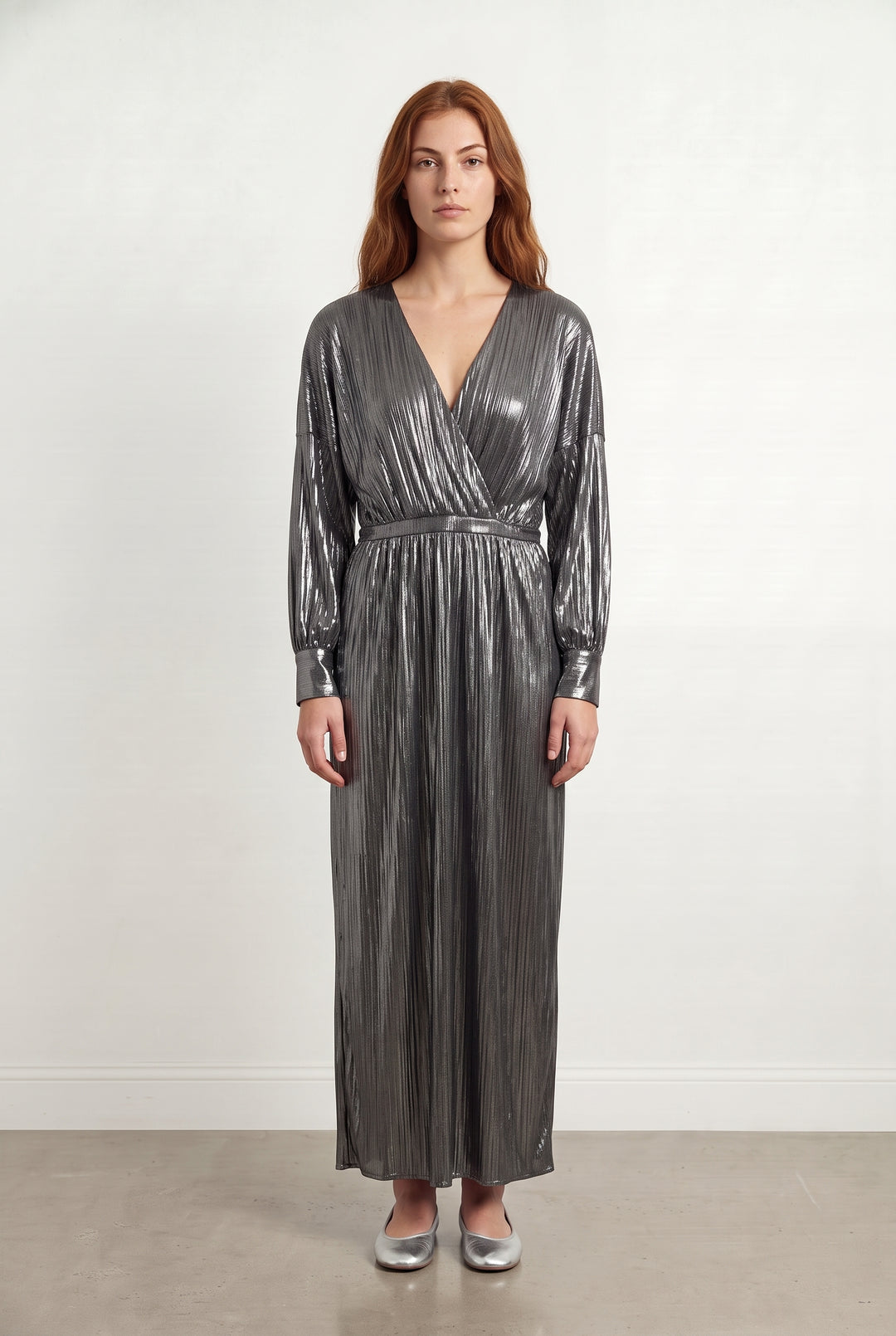 Robe Longue Argentée - Taille S/36 de la marque Modetrotter | PARAD113814 - Vendu par Paradigme - Image 1