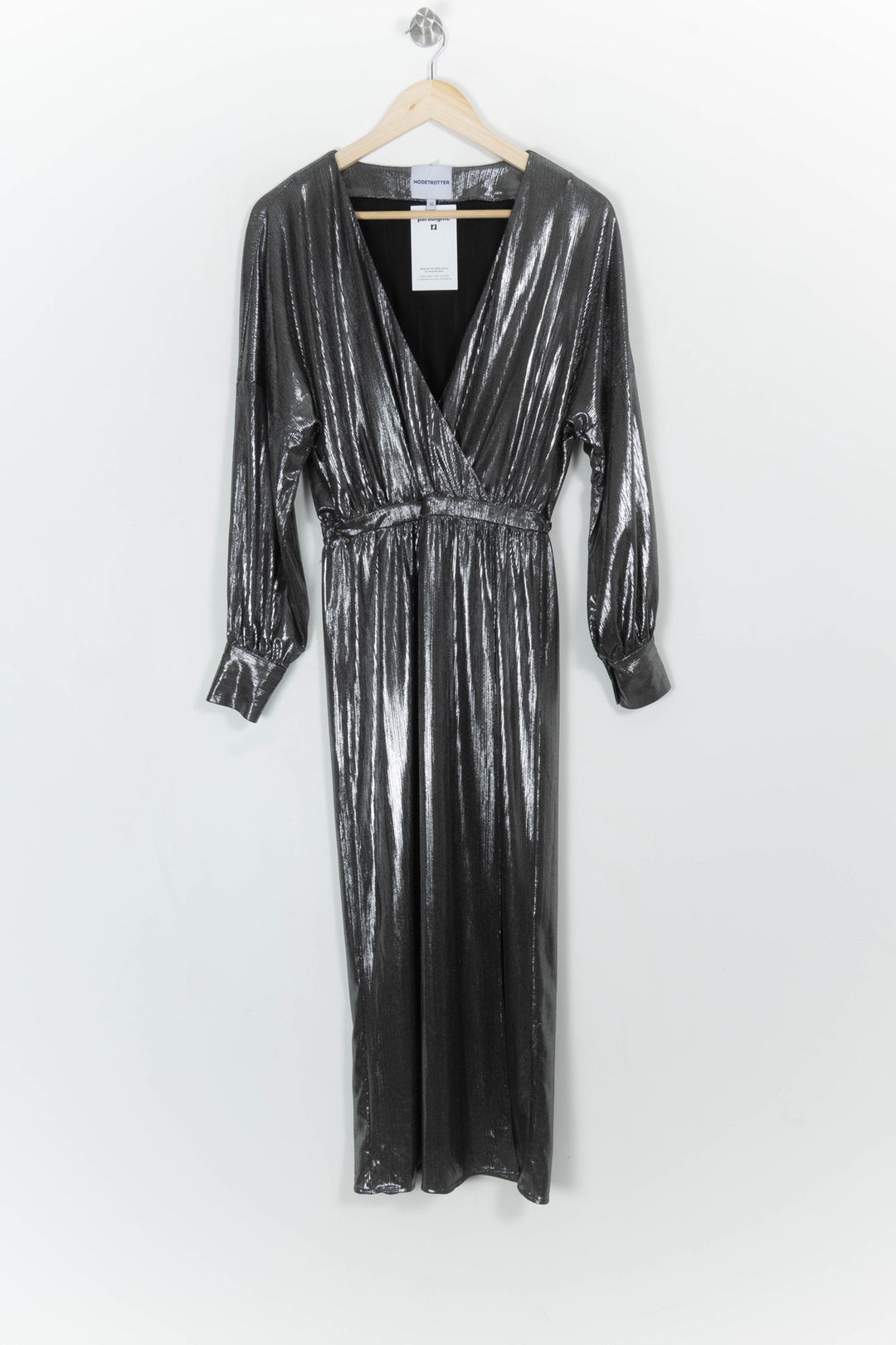 Robe Longue Argentée - Taille S/36 de la marque Modetrotter | PARAD113814 - Vendu par Paradigme - Image 2