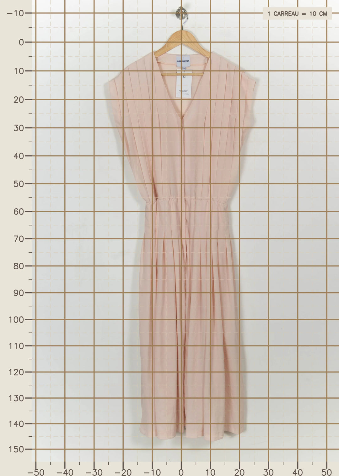 Robe Plissée Rose - Taille S/36 de la marque Modetrotter | PARAD113816 - Vendu par Paradigme - Image 4