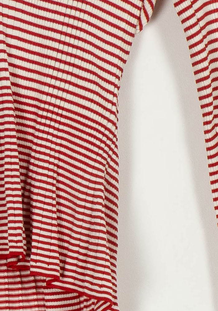 Pull Rayé Rouge et Blanc - Taille M/38 de la marque Claudie Pierlot | PARAD113820 - Vendu par Paradigme - Image 3