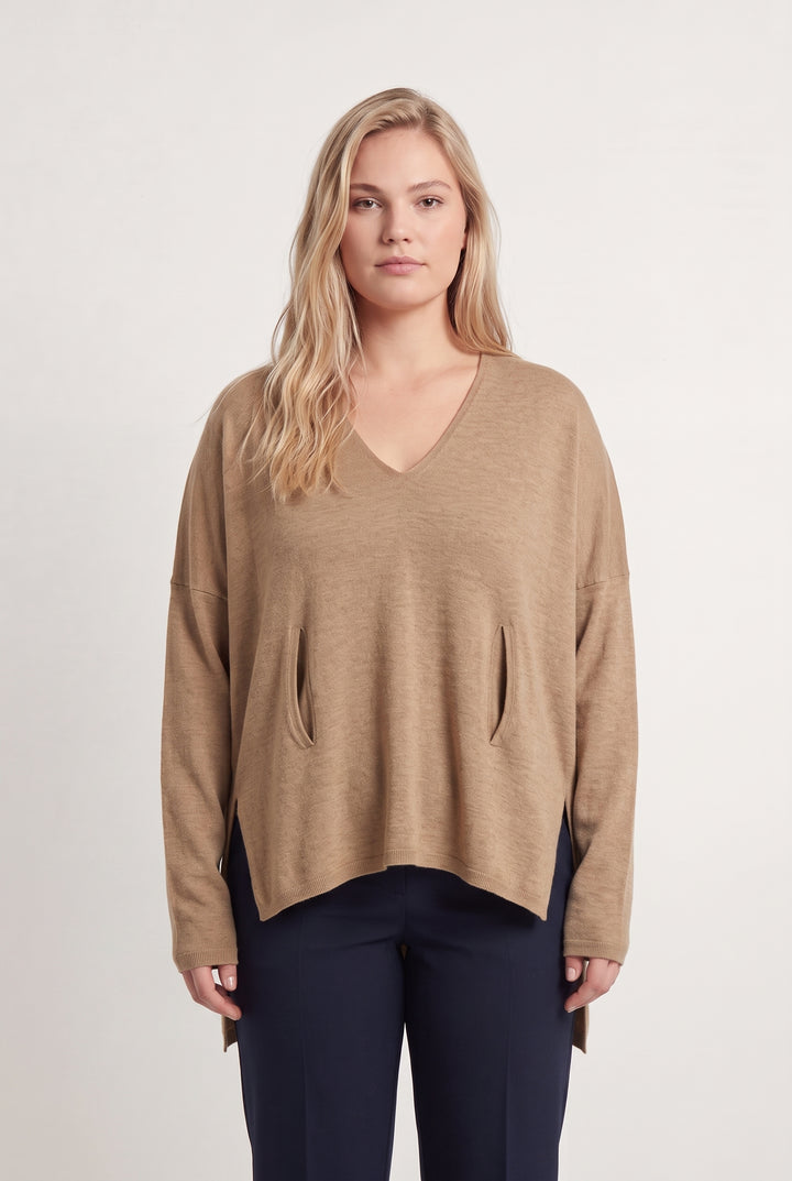 Pull Beige - Taille XXL/44 de la marque Rodier | PARAD113822 - Vendu par Paradigme - Image 1
