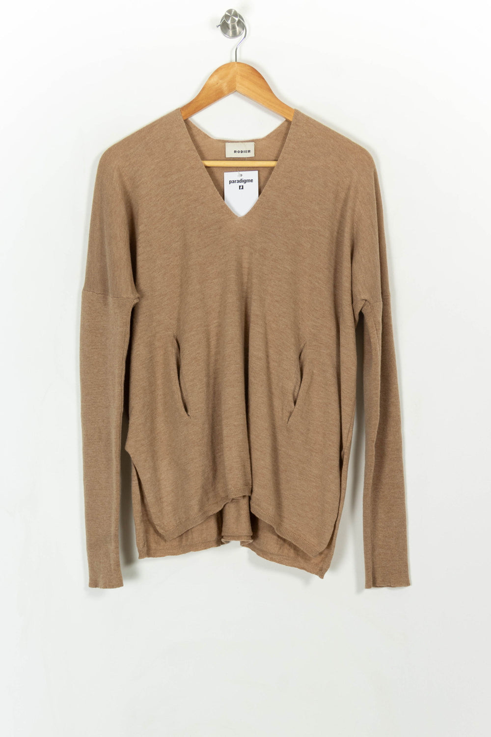 Pull Beige - Taille XXL/44 de la marque Rodier | PARAD113822 - Vendu par Paradigme - Image 2