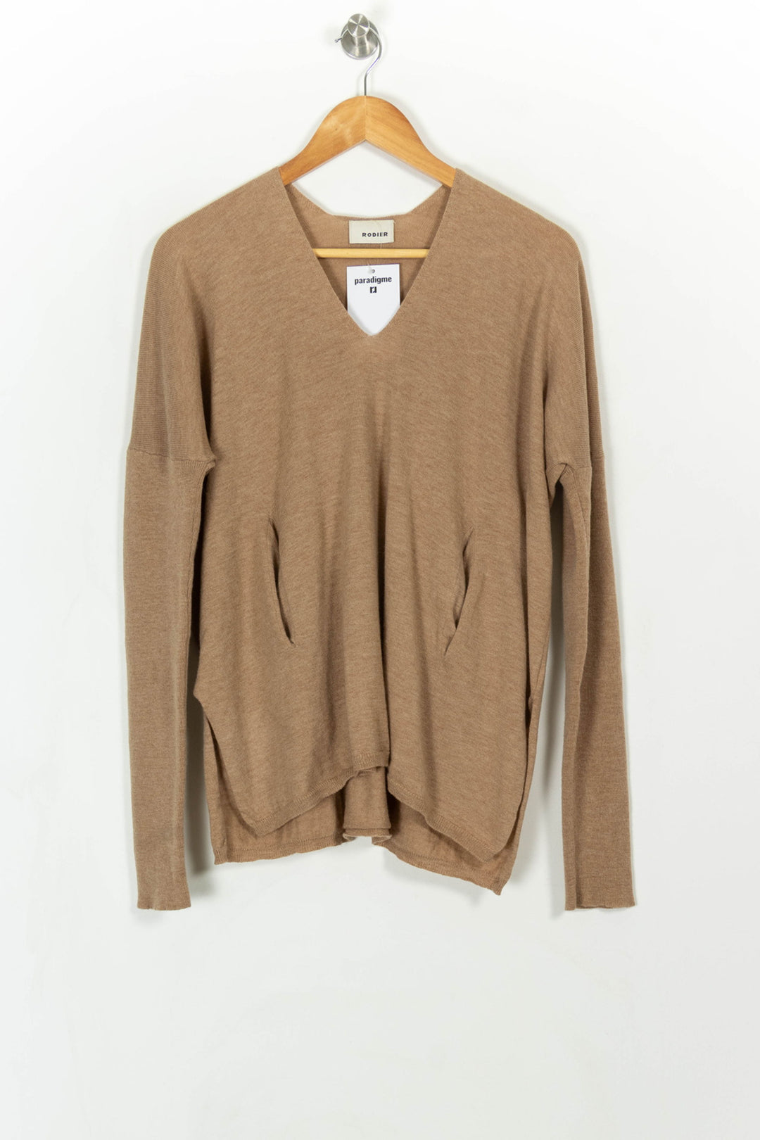 Pull Beige - Taille XXL/44 de la marque Rodier | PARAD113822 - Vendu par Paradigme - Image 2