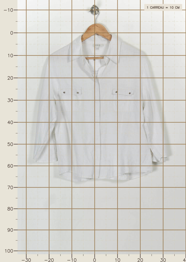 Chemise Blanche - Taille XXL/44 de la marque Maison 123 | PARAD113823 - Vendu par Paradigme - Image 4