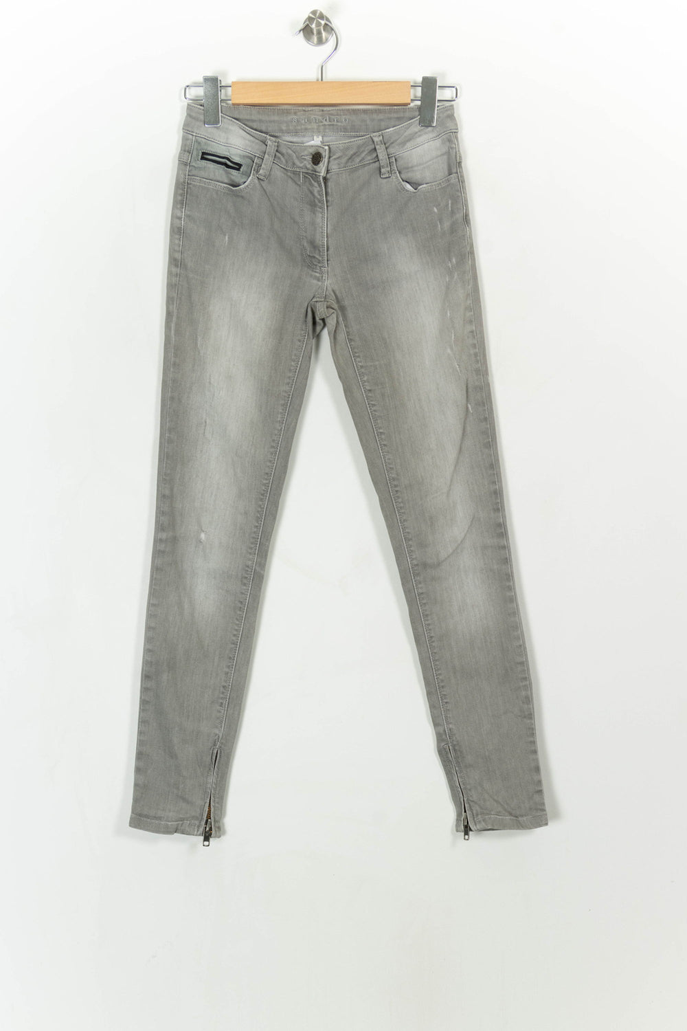 Jean Gris - Taille S/36 de la marque Sandro | PARAD113825 - Vendu par Paradigme - Image 2