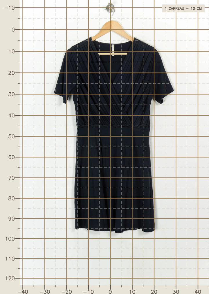 Robe Portefeuille Bleue - Taille M/38 de la marque I.Code | PARAD113835 - Vendu par Paradigme - Image 4