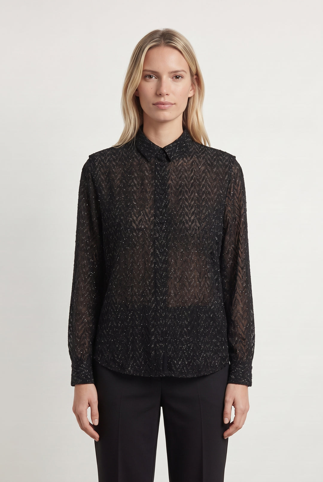 Blouse Noire - Taille XS/34 de la marque IKKS | PARAD113838 - Vendu par Paradigme - Image 1