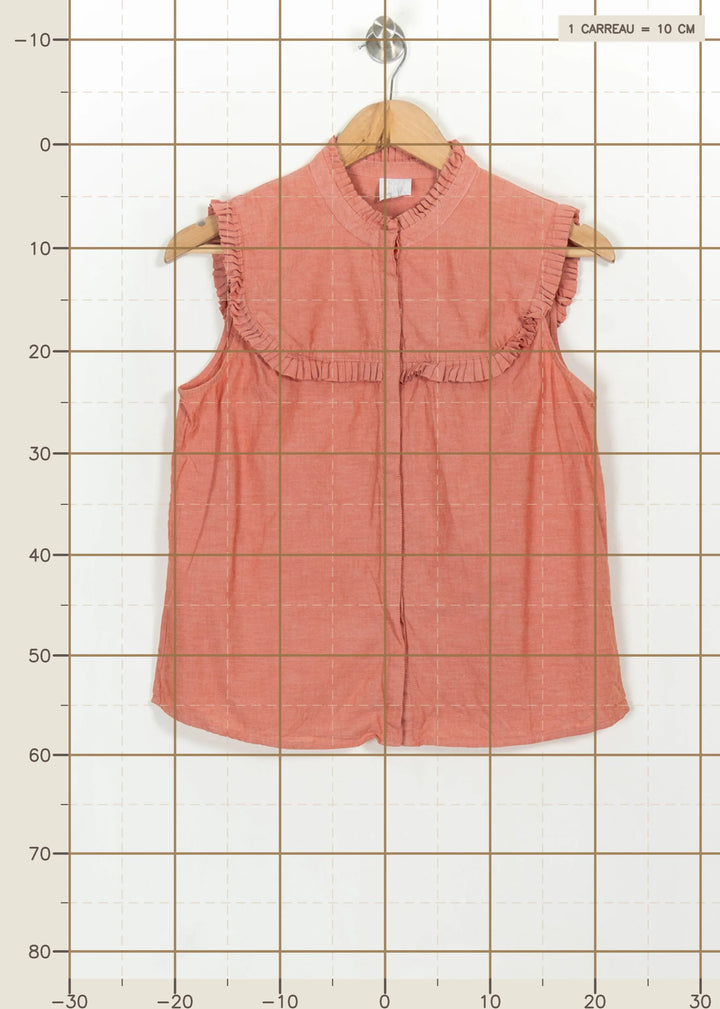 Blouse Rouge - Taille M/38 de la marque Karl Marc John | PARAD113843 - Vendu par Paradigme - Image 4