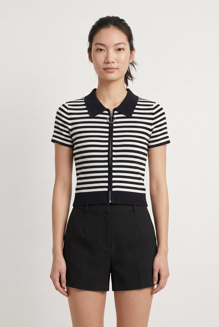 Top Bleu et Blanc - Taille S/36 de la marque Kookai | PARAD113844 - Vendu par Paradigme - Image 1