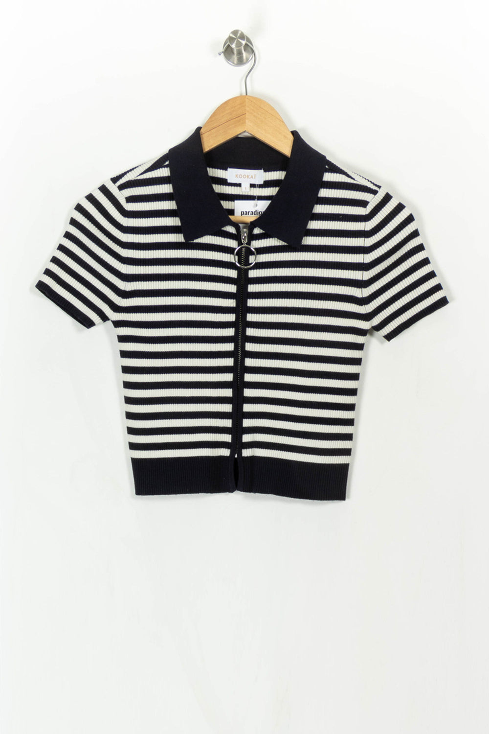 Top Bleu et Blanc - Taille S/36 de la marque Kookai | PARAD113844 - Vendu par Paradigme - Image 2