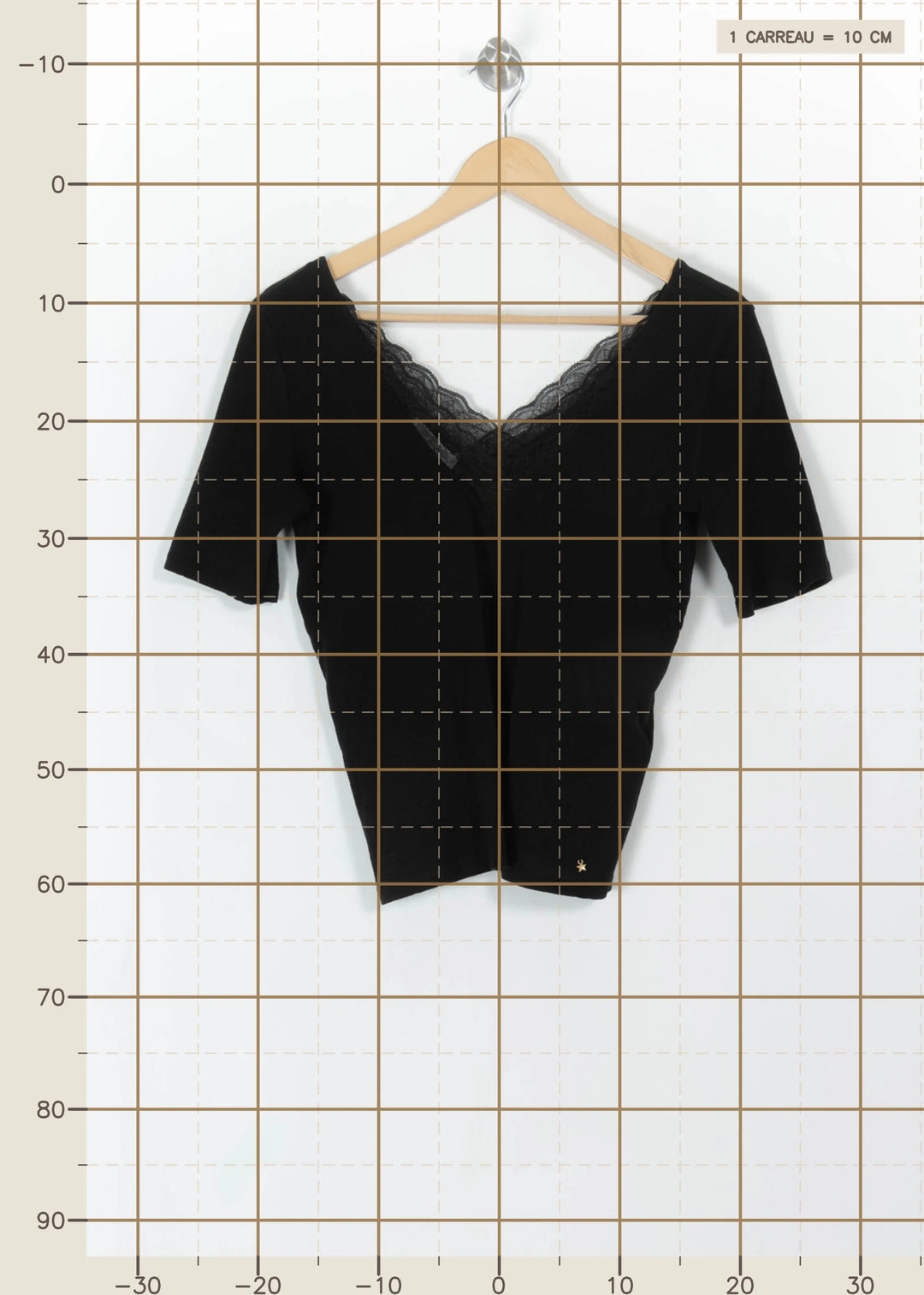 Top Noir - Taille XS/34 de la marque Des petits hauts | PARAD113847 - Vendu par Paradigme - Image 4