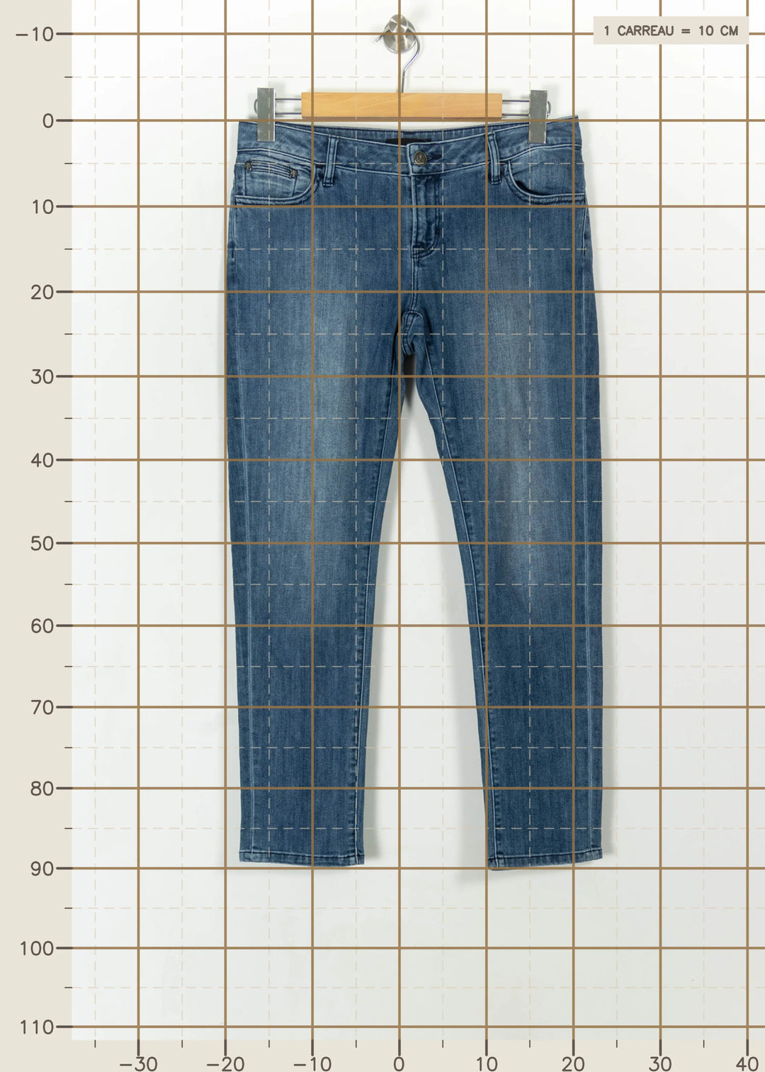 Jean Bleu - Taille M/38 de la marque The Kooples | PARAD113850 - Vendu par Paradigme - Image 4