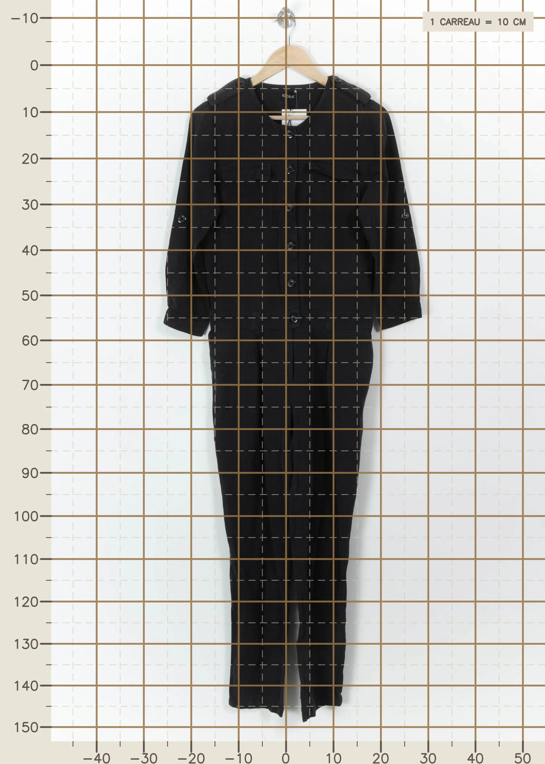 Combinaison Noire - Taille S/36 de la marque Kookai | PARAD113855 - Vendu par Paradigme - Image 4