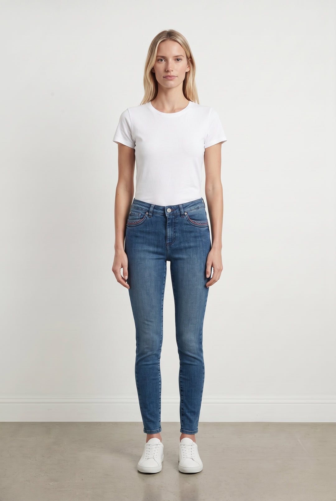 Jean Skinny Bleu - Taille S/36 de la marque IKKS | PARAD113856 - Vendu par Paradigme - Image 1