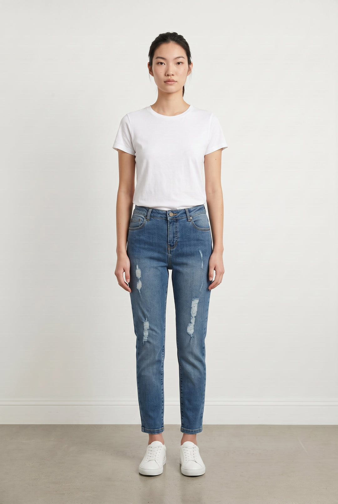 Jean Délavé Bleu - Taille XS/34 de la marque The Kooples | PARAD113857 - Vendu par Paradigme - Image 1